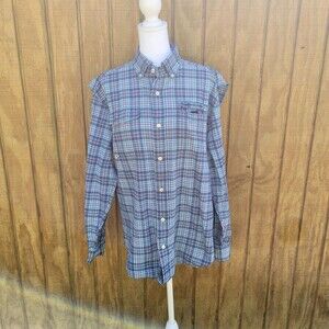 Vineyard Vines Harbor Shirt Plaid Seersucker Mens Size M
